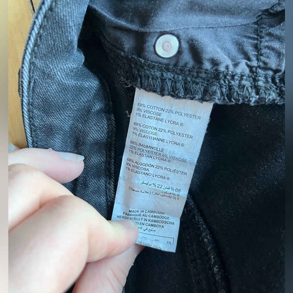 Pennington Addition Elle Charcoal Premium Denim Skinny Jeans Size 14 - Picture 7 of 7